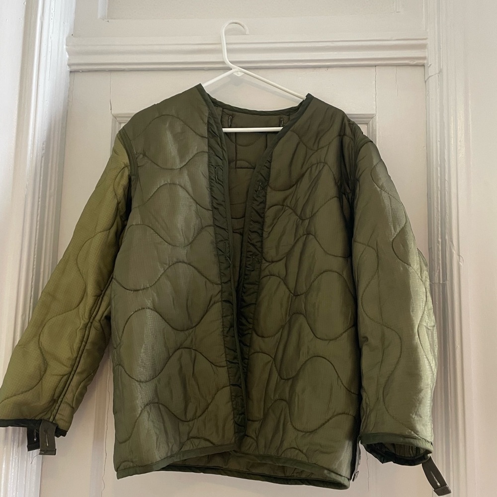 Vintage Green quilted jacket